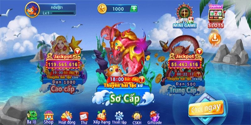 sảnh chơi bắn cá đổi thưởng tại CMD368